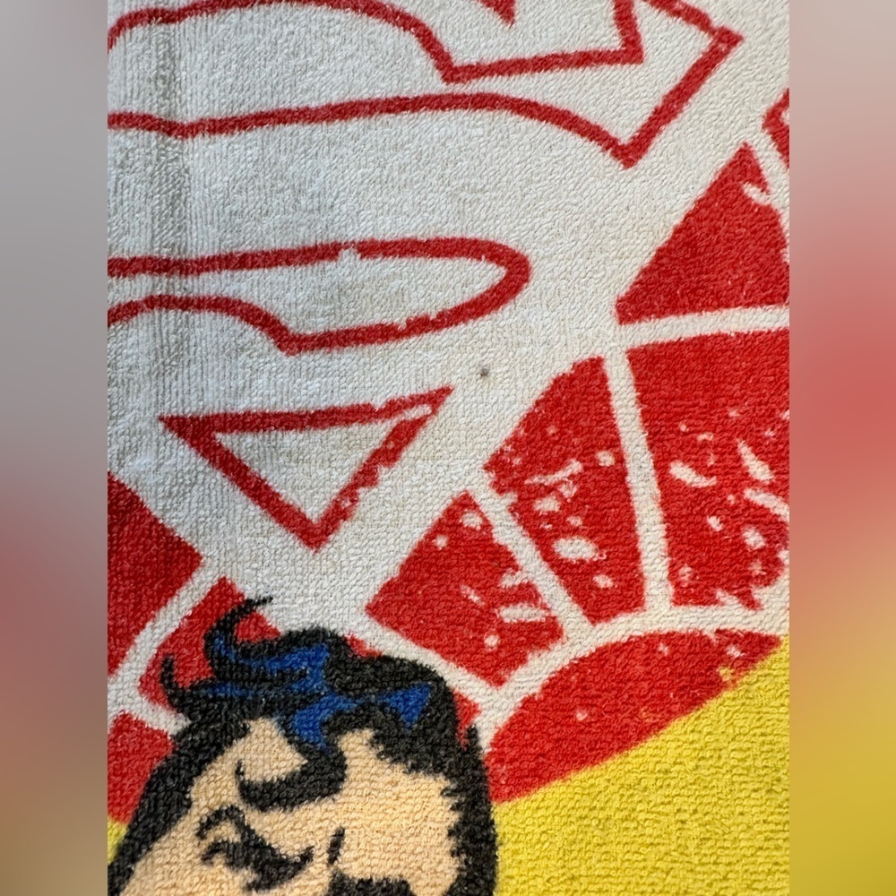 Superman Graphic Towel 1990's Superman Beach Towel RARE - Picture 6 of 12